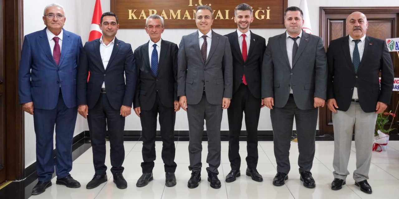 Taşeli Belediyeler Birliği’nden Vali Çiçek’e Ziyaret