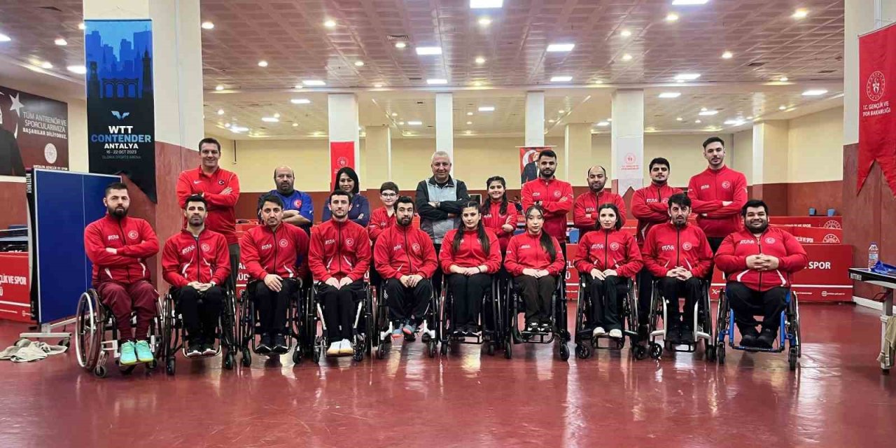 Paralimpik Masa Tenisi Milli Takımı Antalya’da Kampa Girdi