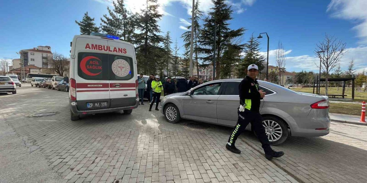 Karaman’da Otomobille Çarpışan Bisikletli Yaralandı