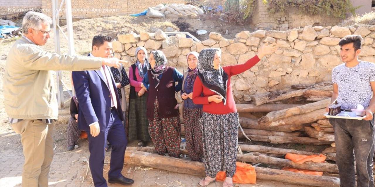 Halkapınar'da Evin Çatısı Çöktü