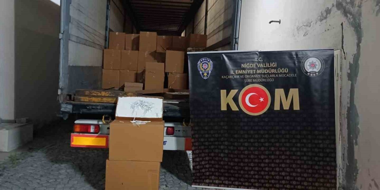 Niğde’de Kaçak Tütün Operasyonu: 1 Milyon Makaron Ele Geçirildi