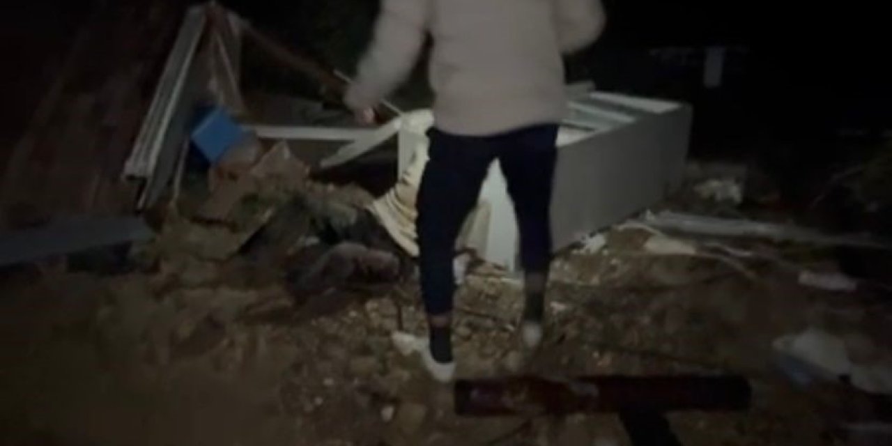 Hortumun Savurduğu Konteynerdeki Yaralı Adamın Bulunduğu Anların Görüntüsü Çıktı