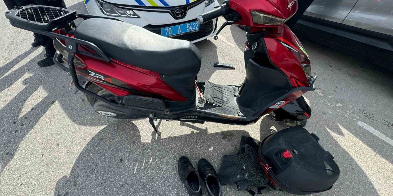 Karaman’da Otomobil İle Elektrikli Bisiklet Çarpıştı: 2 Yaralı