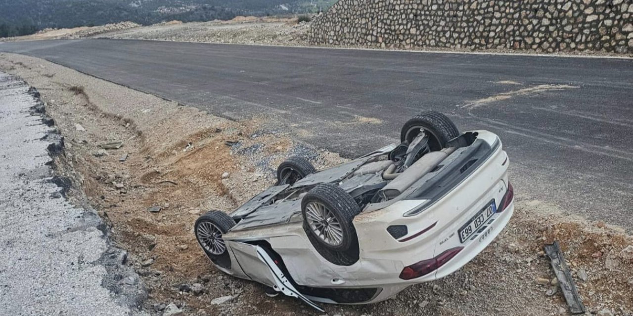 Akseki’de Trafik Kazası: 1 Yaralı