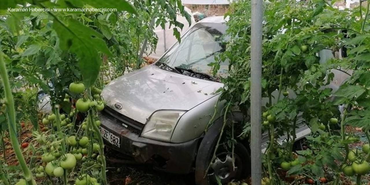 Hafif Ticari Araç Domates Serasına Düştü