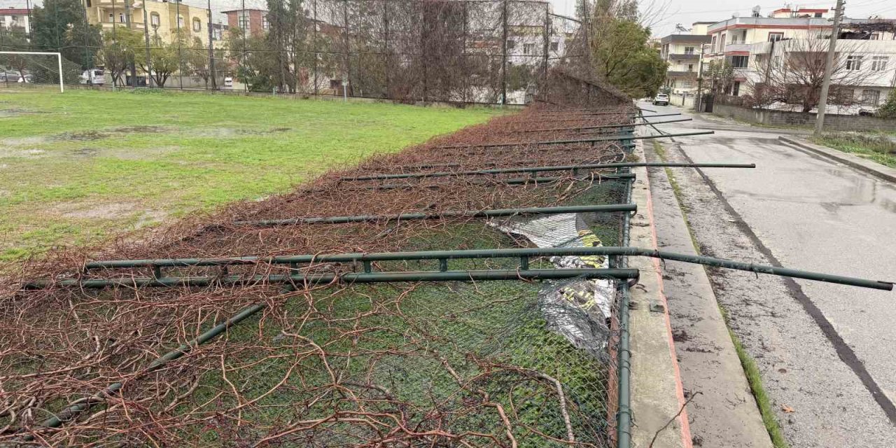 Tarsus’ta Yağmur Ve Fırtına Etkili Oldu, Seralar Zarar Gördü