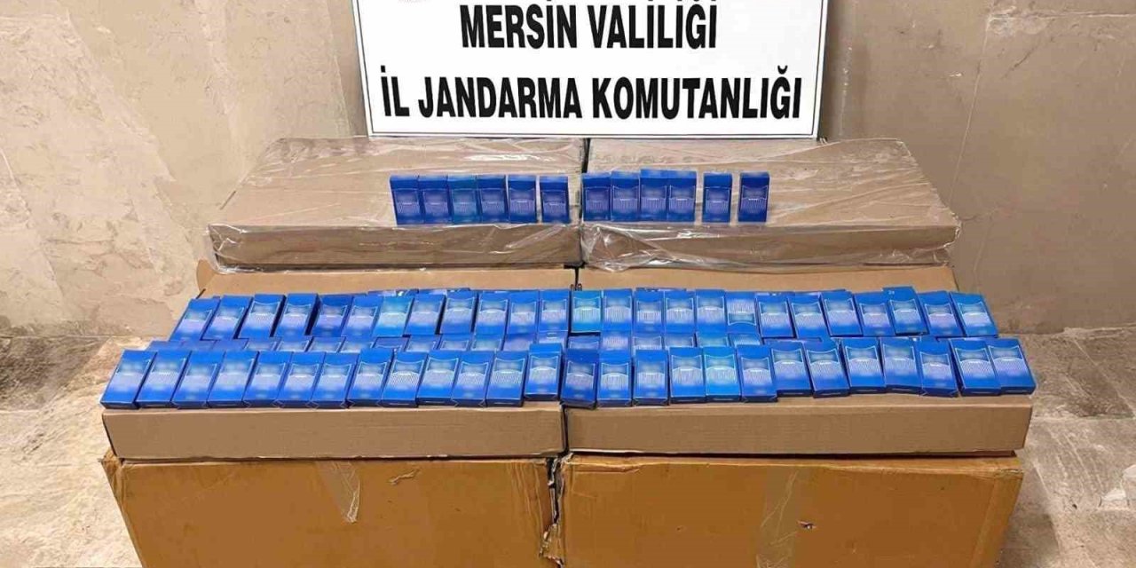 Mersin’de 10 Bin 500 Paket Kaçak Sigara Ele Geçirildi