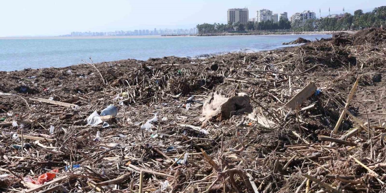 Mersin Sahillerinde Selin Denize Taşıdığı Balçıklar Temizleniyor
