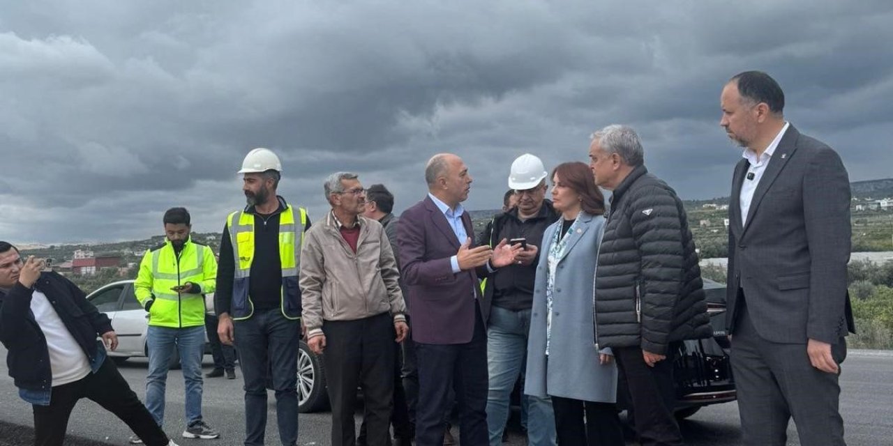 Çeşmeli- Kızkalesi Otoyolunda Çalışmalar Yerinde İncelendi