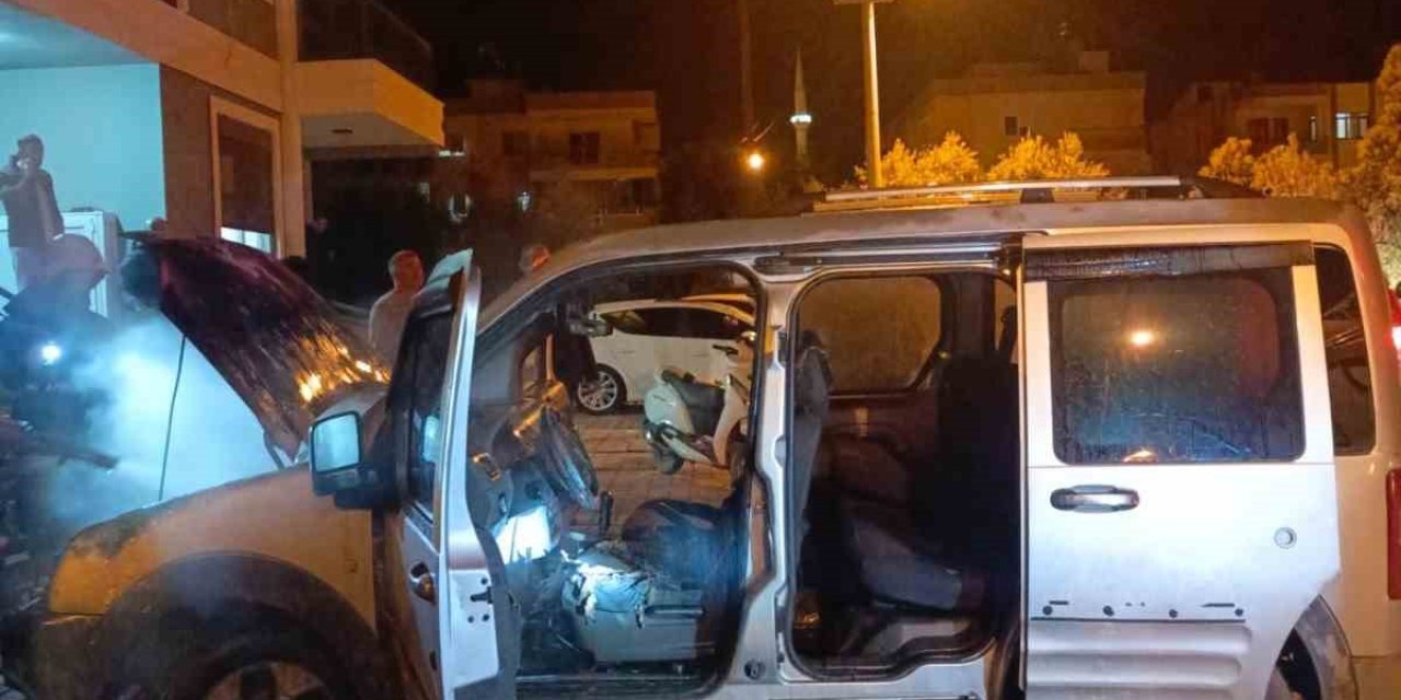 Gazipaşa’da Araç Yangını