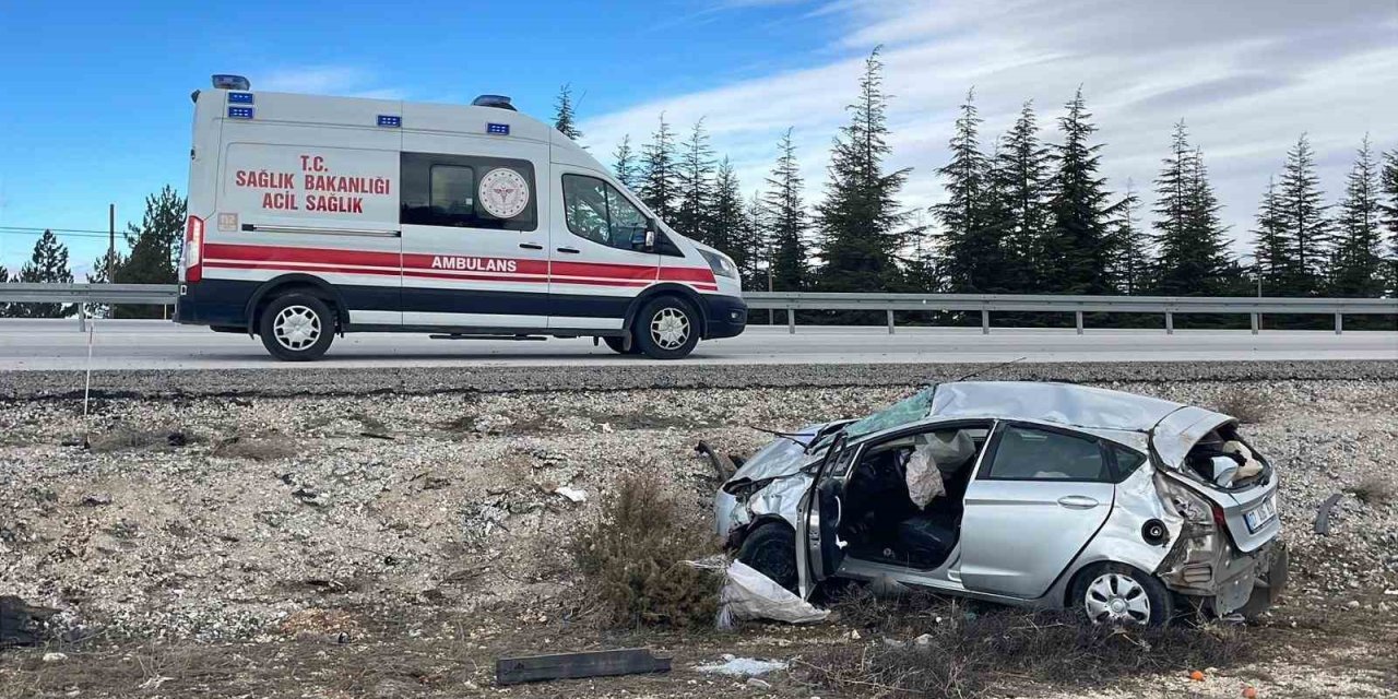 Karaman’da Otomobil Şarampole Takla Attı: 1 Yaralı