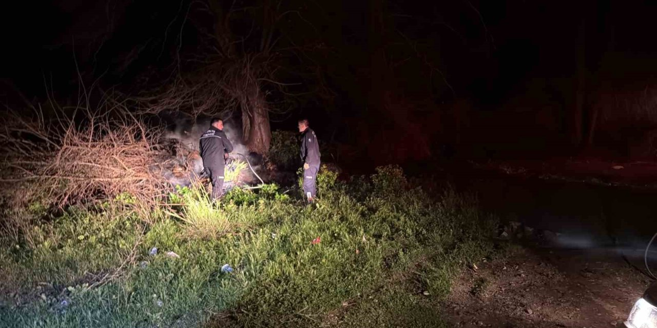 Gazipaşa Selinus Kalesi’ndeki Çalılık Yangını Korkuttu