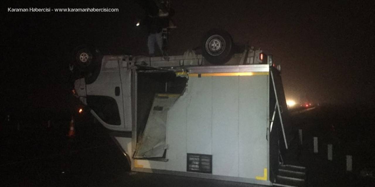 Devrilen Kamyonetteki Yarış Atı Telef Oldu