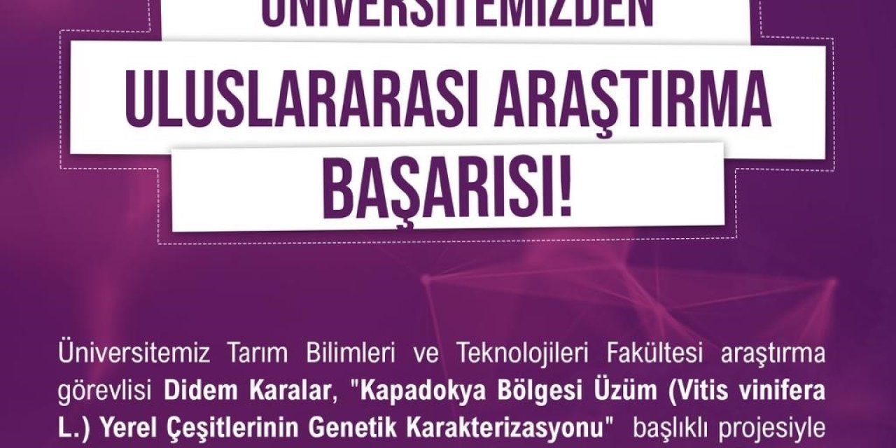 Niğde Ömer Halisdemir Üniversitesi’nden Tübitak 2214-a Programında Uluslararası Araştırma Başarısı