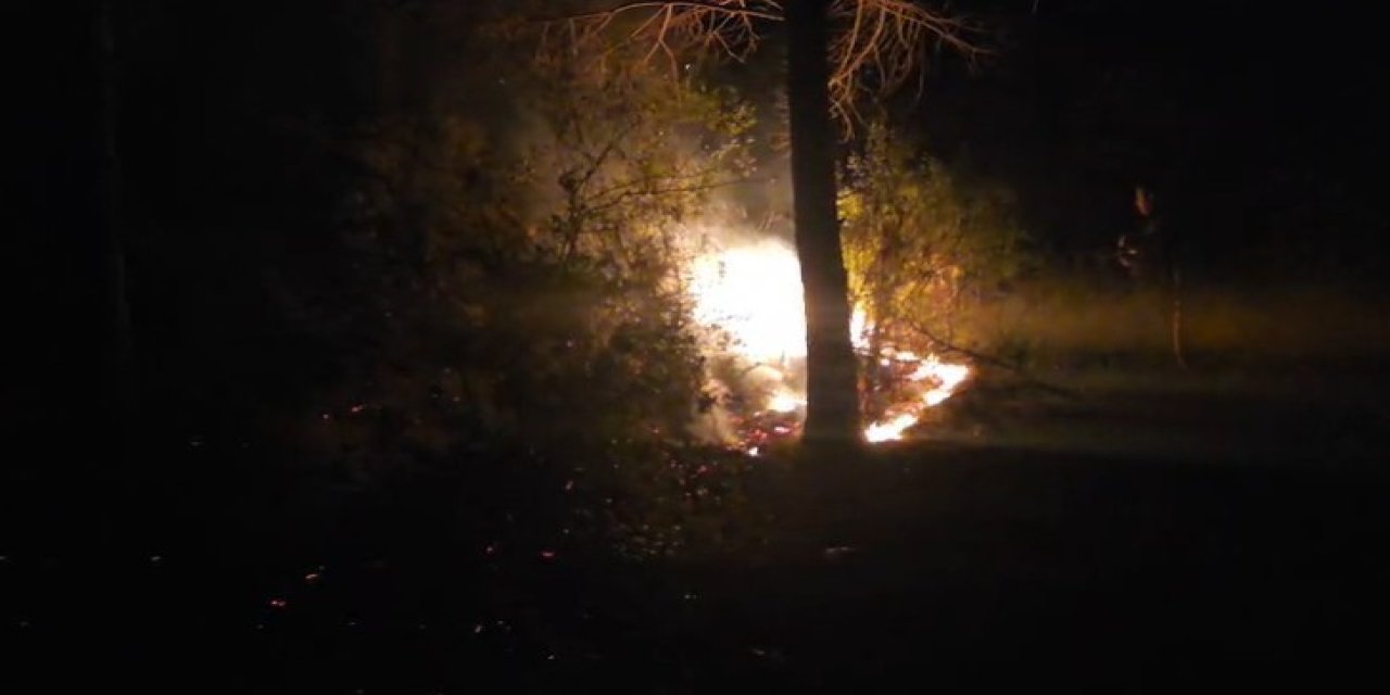 Alanya’da Ormanlık Alanda Çıkan Yangın Büyümeden Söndürüldü