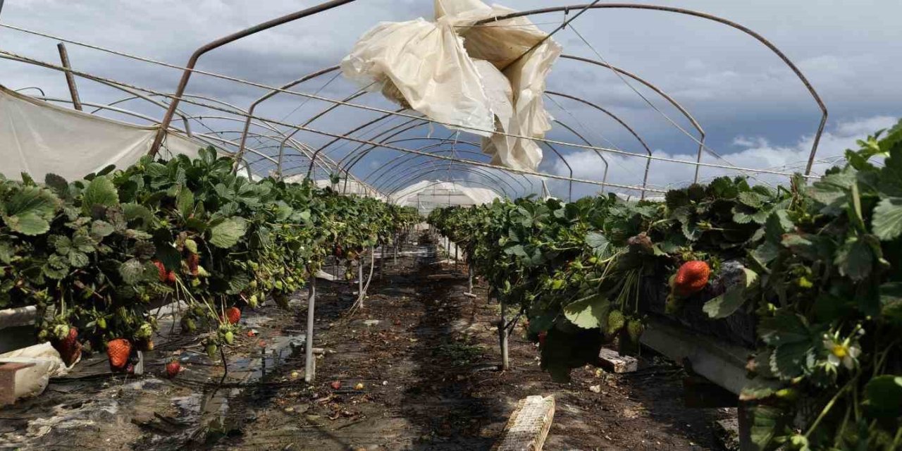 Silifke’de Hortum Seraları Yerle Bir Etti