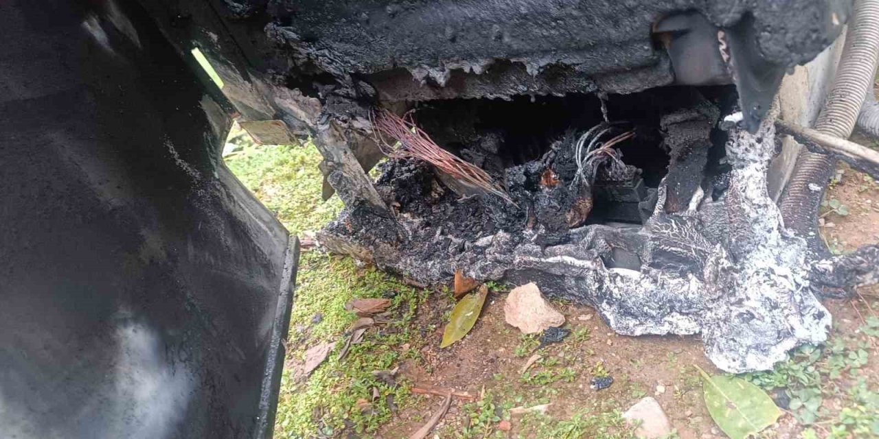 Alanya’da Çamaşır Makinesi Yangını Korkuttu