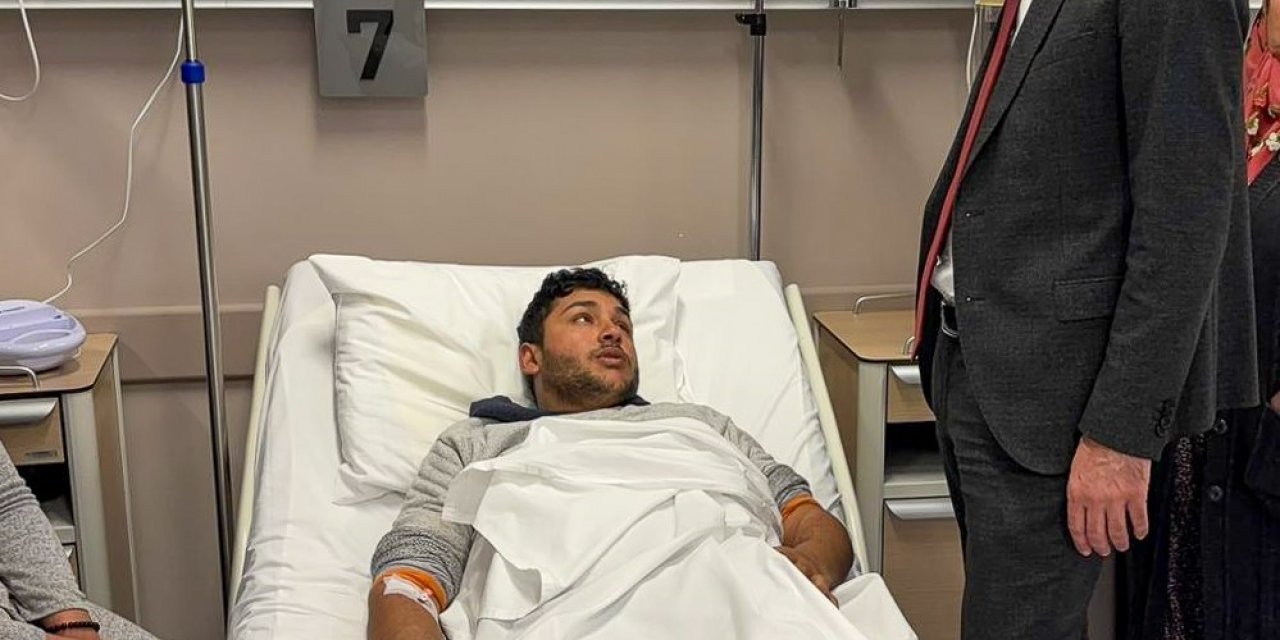 Başkan Vekili Çiçek, Hastaneye Giderek Kazada Yaralanan Personelin Durumu Hakkında Bilgi Aldı