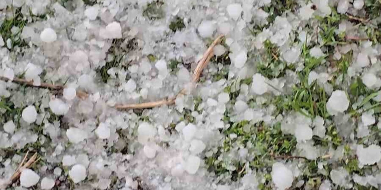 Niğde’de Dolu Yağışı Etkili Oldu