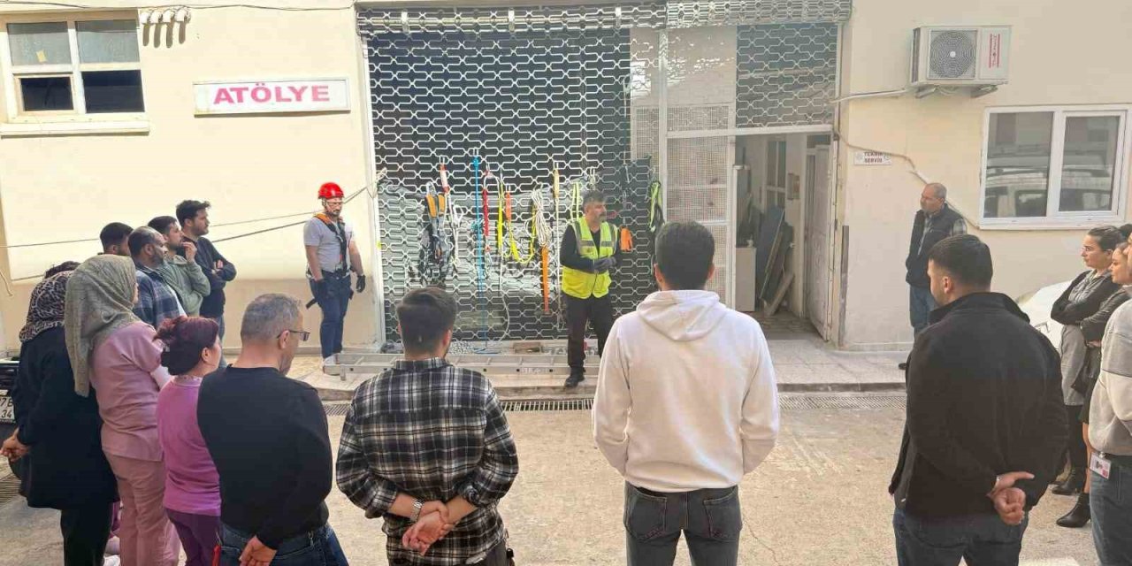 Hastane Personeline Yüksekte Çalışma Güvenliği Eğitimi