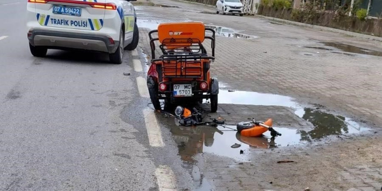 Vinçle Çarpışan Elektrikli Motosikletin Rus Uyruklu Sürücüsü Hayatını Kaybetti