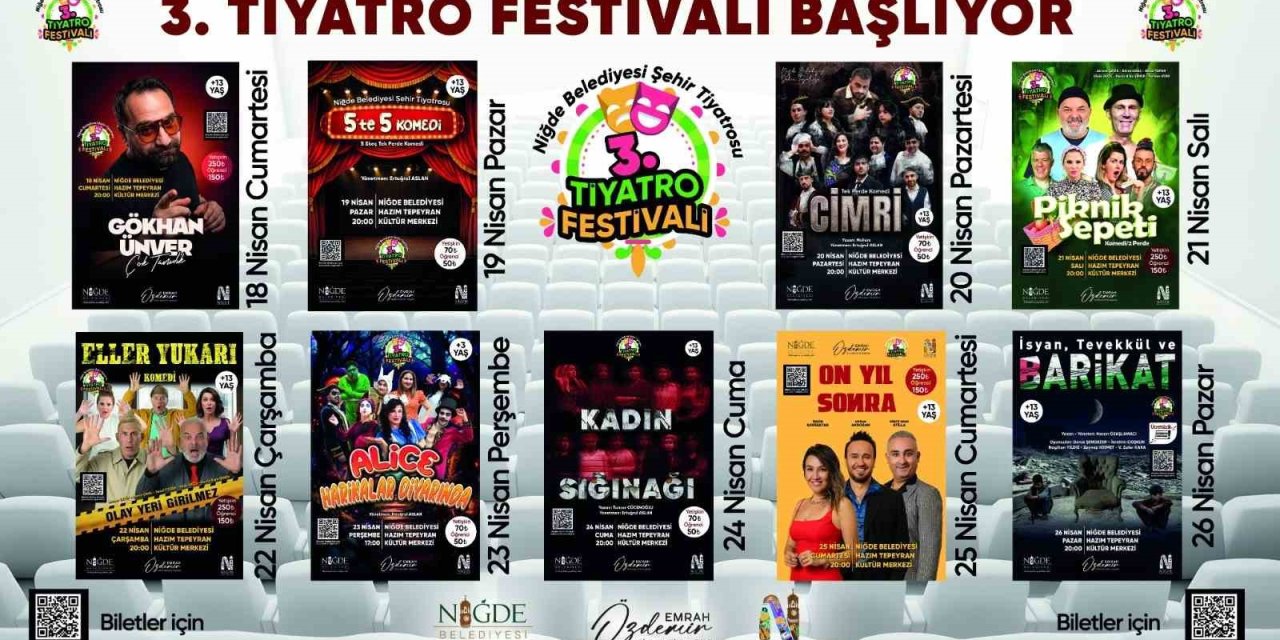 Niğde’de 3. Tiyatro Festivali Heyecanı Başlıyor