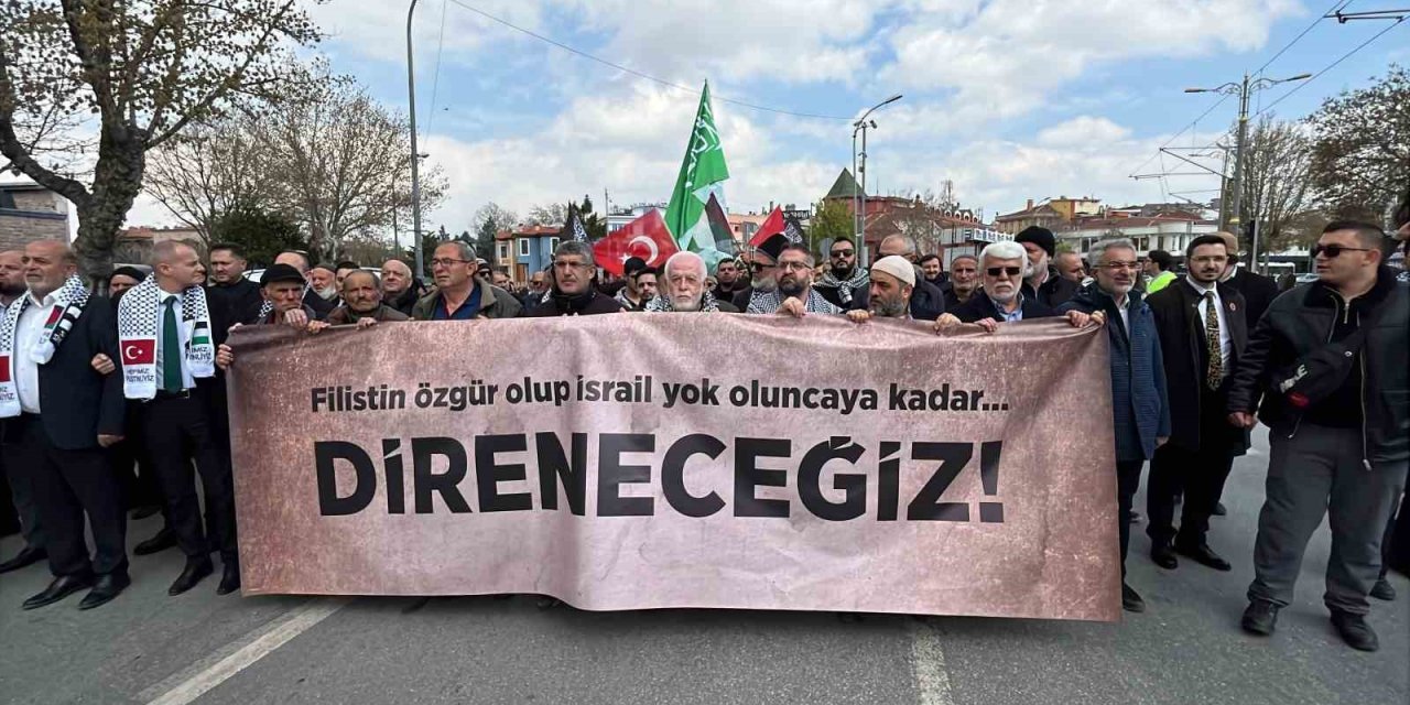 Konya’da Filistin’e Destek Yürüyüşü