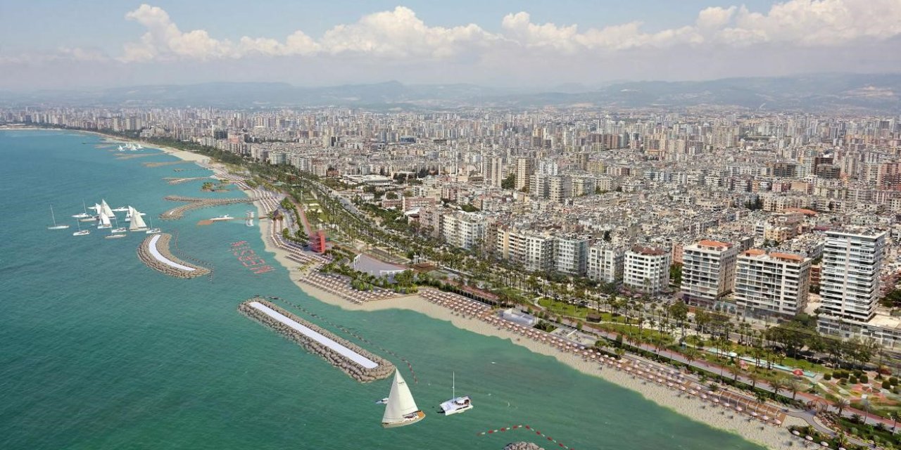 Mersin’de Sahil Hattına ’plaj Mersin’ Projesi