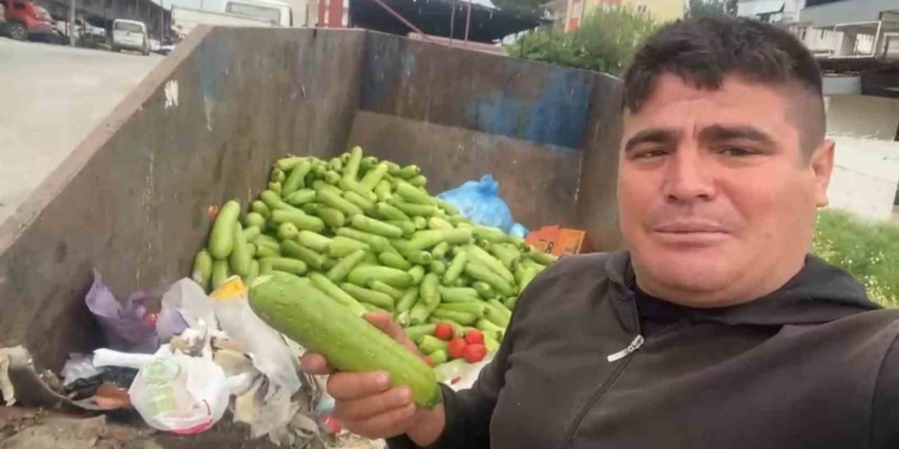 Toptancı Halinde Çöpe Atılan Sebzelere Tepki