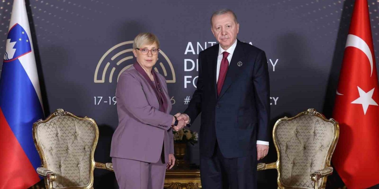 Cumhurbaşkanı Erdoğan Slovenya Cumhurbaşkanı Natasa Pirc Musar İle Görüştü
