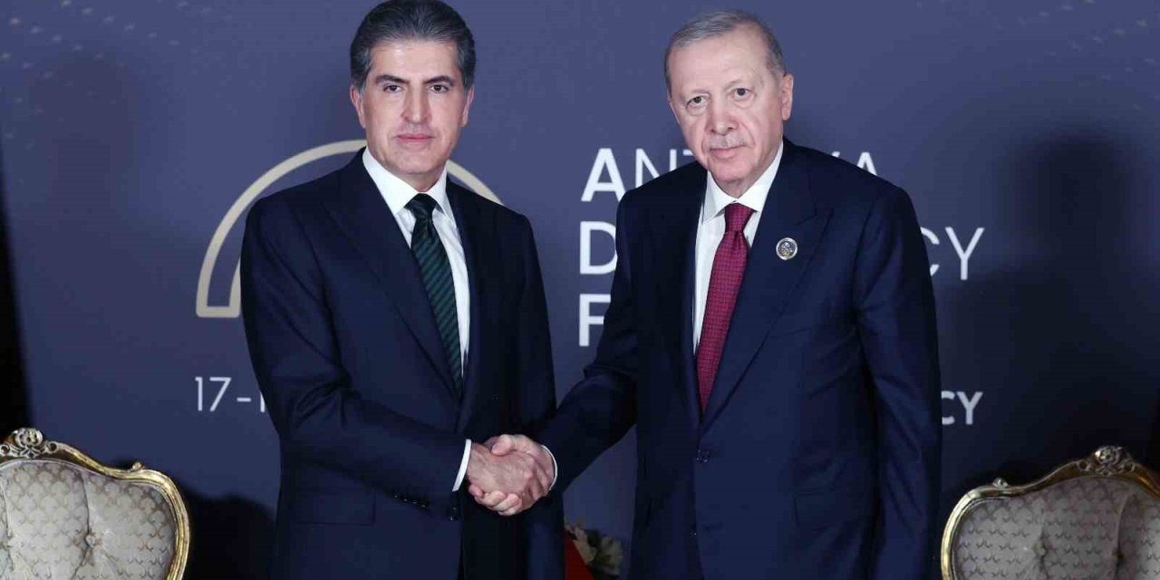 Cumhurbaşkanı Erdoğan, Irak Kürt Bölgesel Yönetimi Başkanı Neçirvan Barzani’yi Kabul Etti