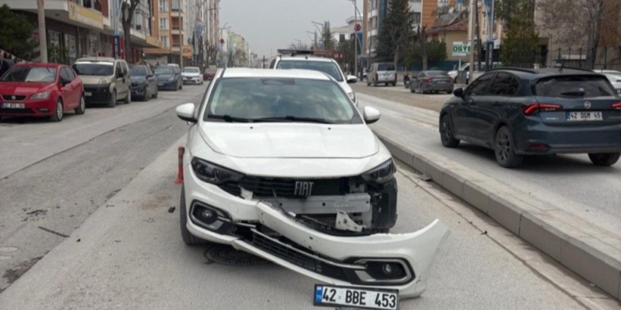 Karapınar’da Otomobil İle Motosiklet Çarpıştı: 1 Yaralı