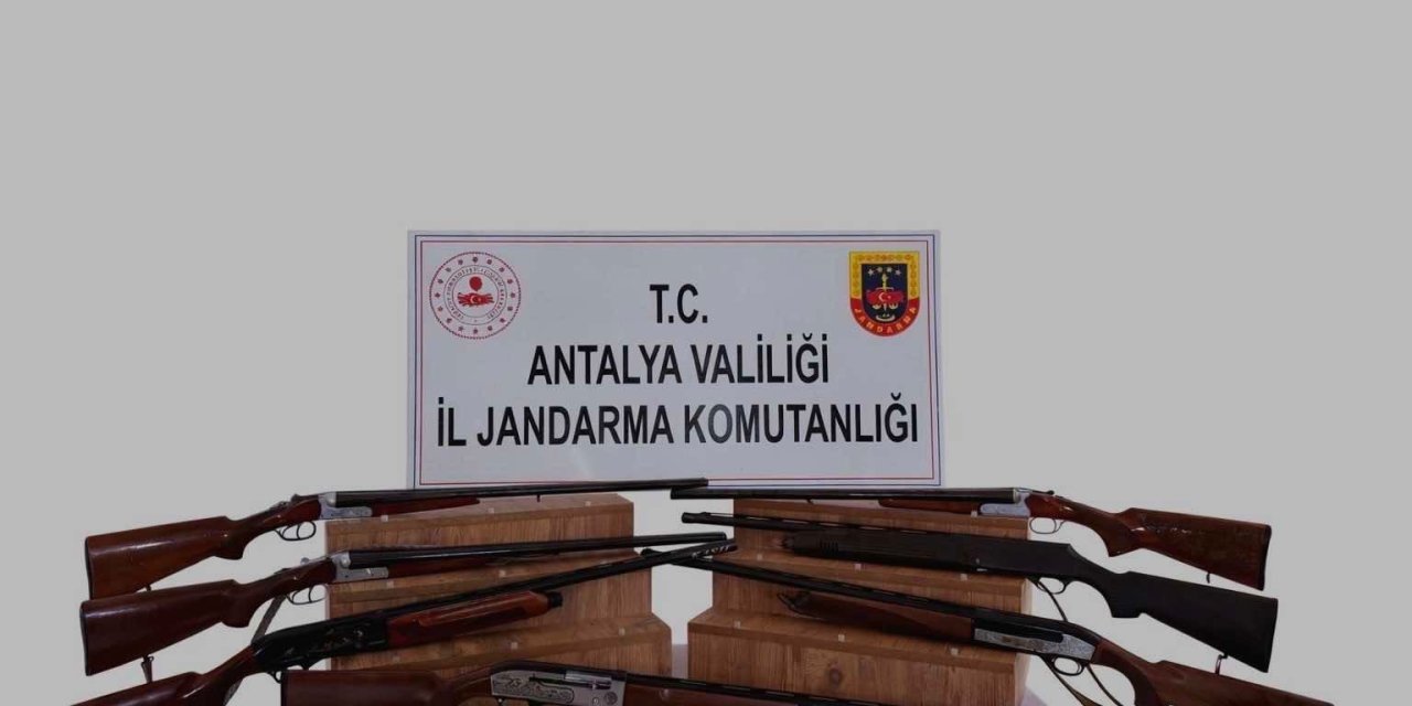 Kaş’ta 7 Ruhsatsız Av Tüfeği Ele Geçirildi