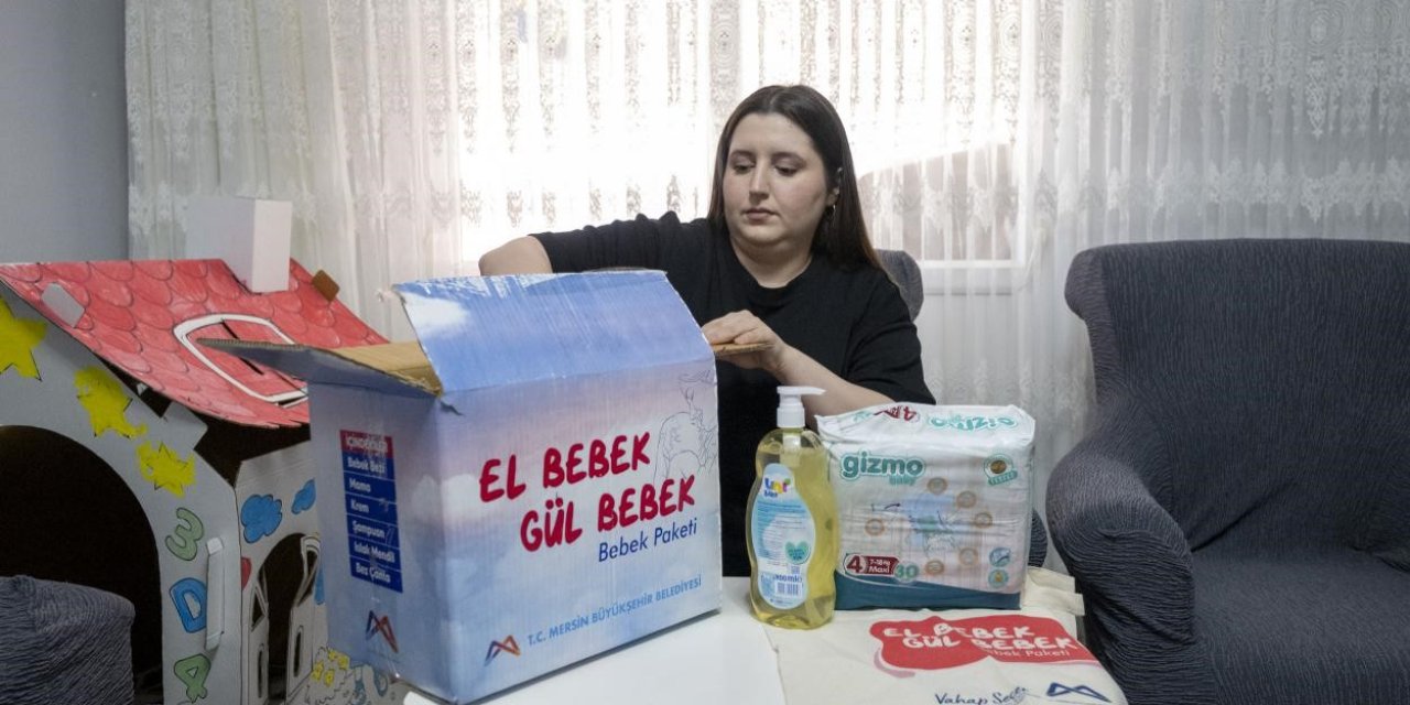 Mersin Büyükşehir Belediyesinden Bebekli Ailelere Aylık Destek