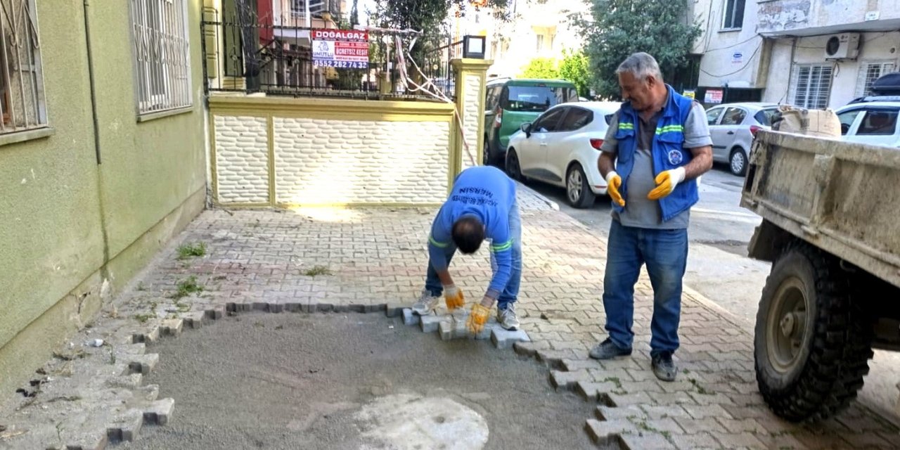 Akdeniz’de Yol Ve Kaldırımlar Yenileniyor