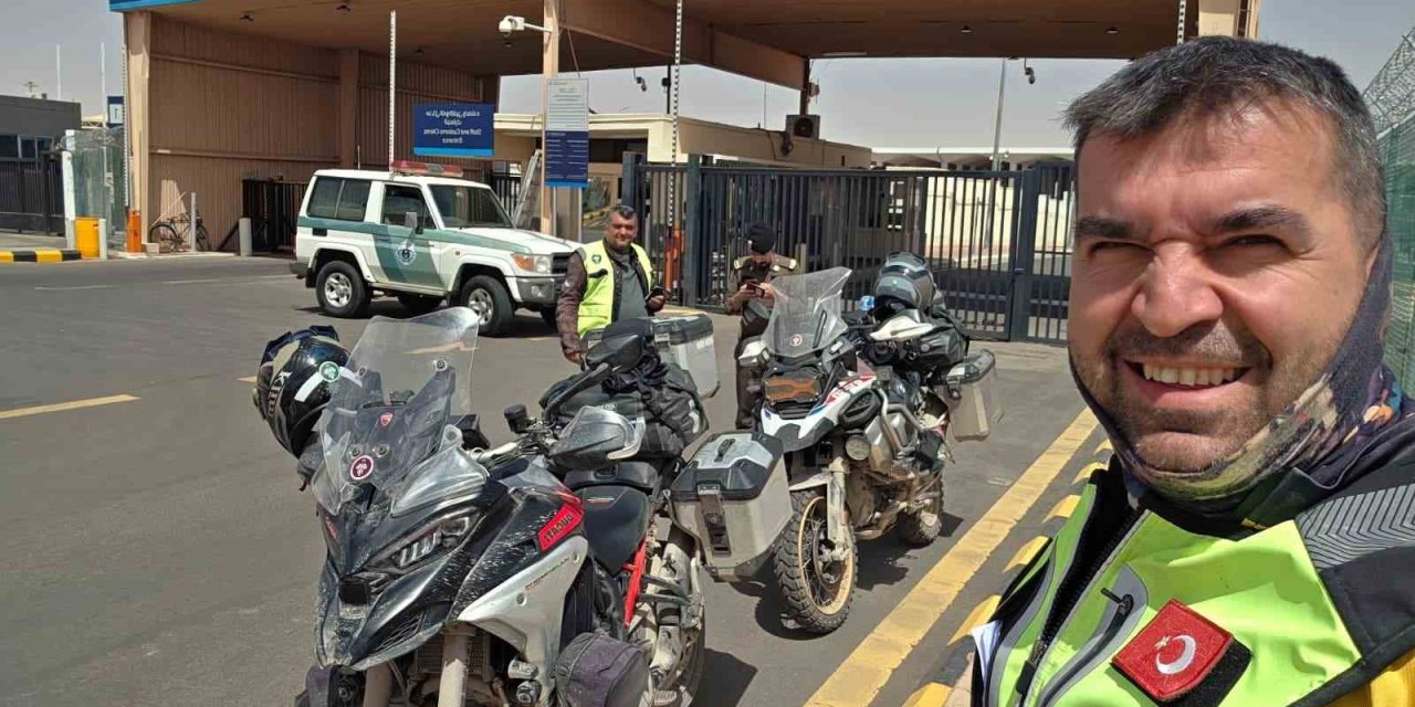 Alanya’dan Kutsal Topraklara Motosikletle 7 Bin Kilometrelik Yolculuk