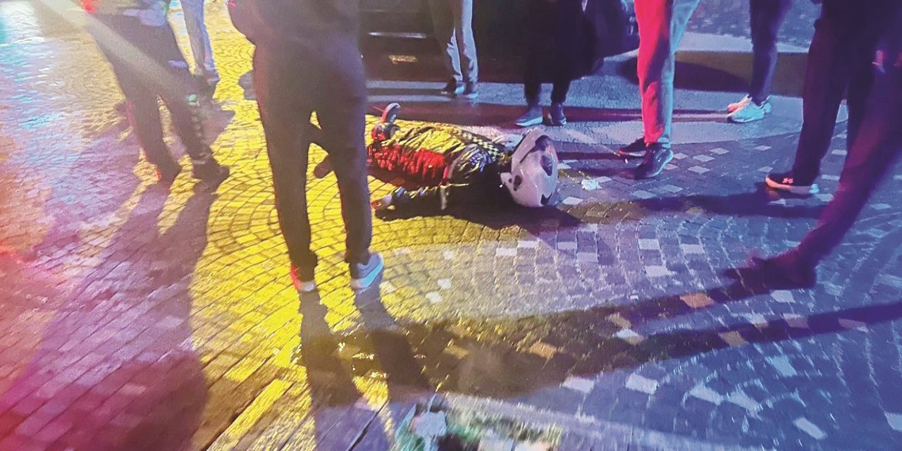 Devrilen Motosikletin Sürücüsü Yaralandı