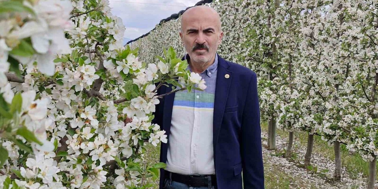 Karaman’da 16 Milyon Elma Ağacı Çiçek Açarak Gelinliğini Giydi