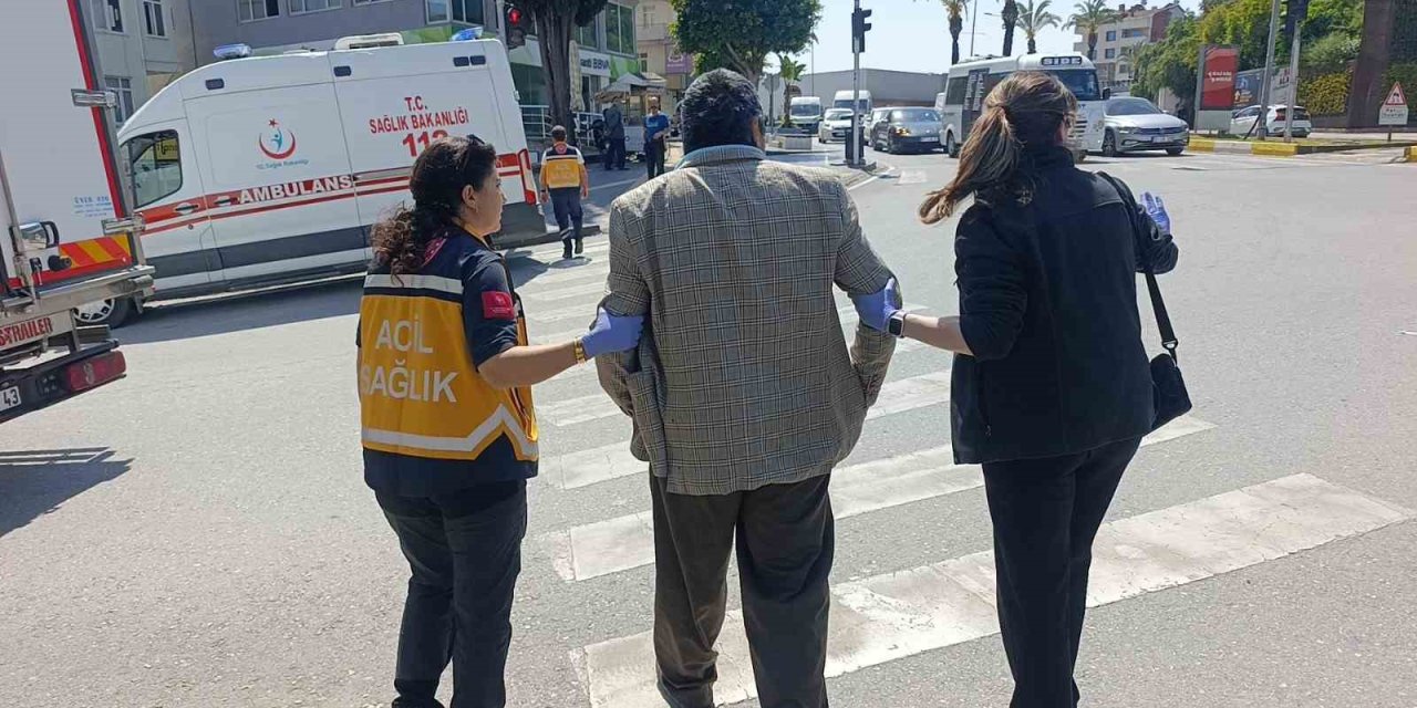 Yaya Geçidinde Aracın Çarptığı Kişi Yaralandı