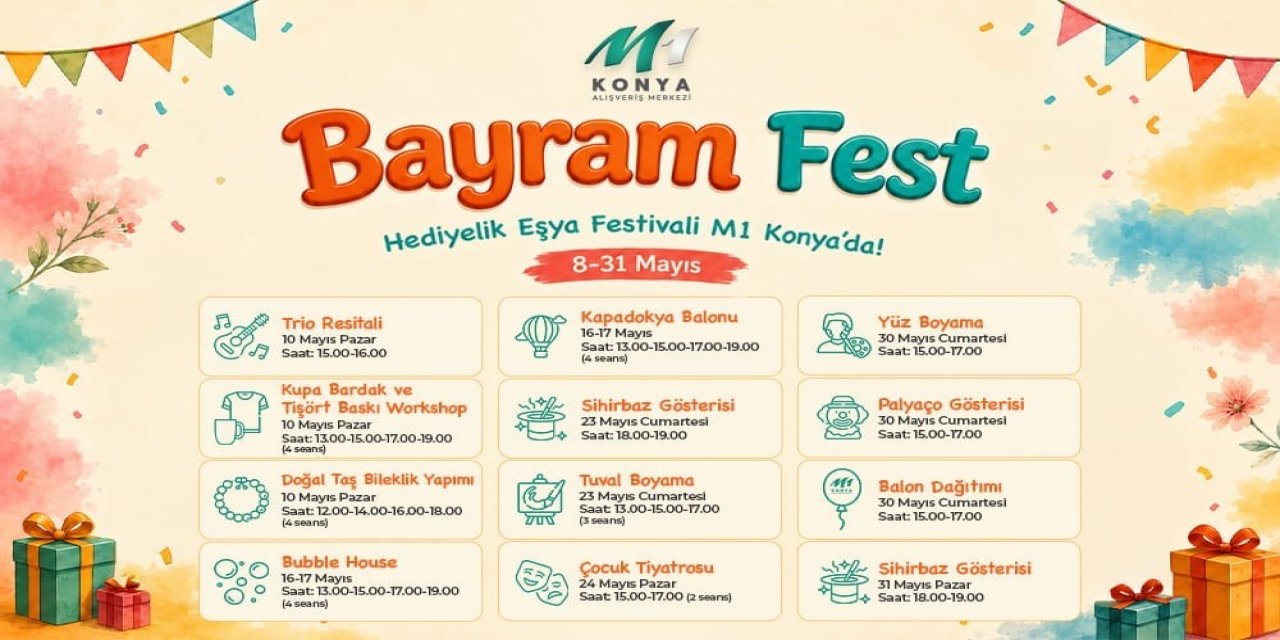 M1 Konya’da "bayram Fest" Başladı