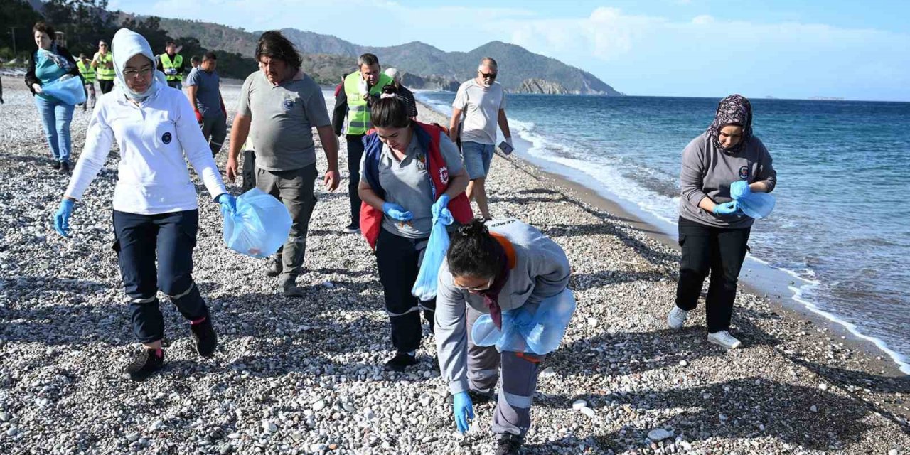 Çıralı’da Sahil Temizliği Yapıldı