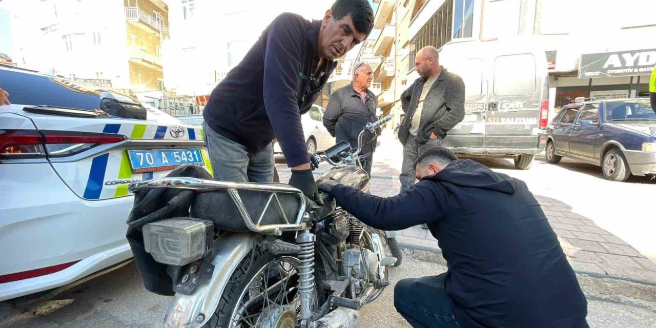 Karaman’da Sürücüsünün Bırakıp Kaçtığı Motosikletin Şase Numarasının Kazınmış Olduğu Belirlendi