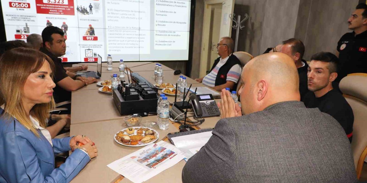 Mersin İtfaiyesinin Akom Sistemi İspanyol Heyeti Etkiledi