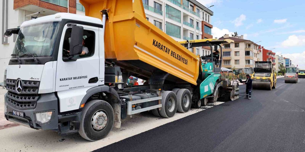 Karatay’da Yeni Sezonun Ulaşım Yatırımları Sürüyor