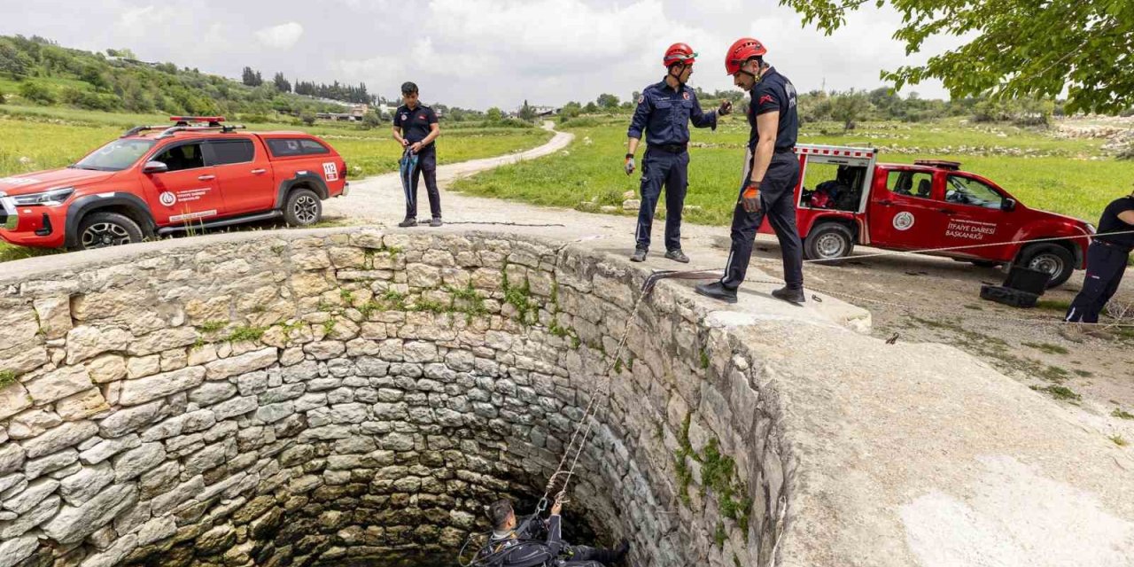 Mersin İtfaiyesinden Boğulma Vakalarına Karşı Tatbikat