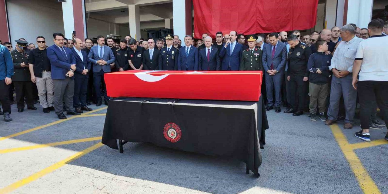 Konya’da Şehit İtfaiye Erine Uğurlama Töreni