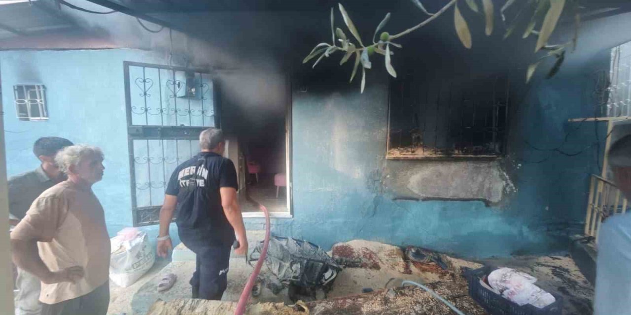 Mersin’de Evde Çıkan Yangın Korkuttu