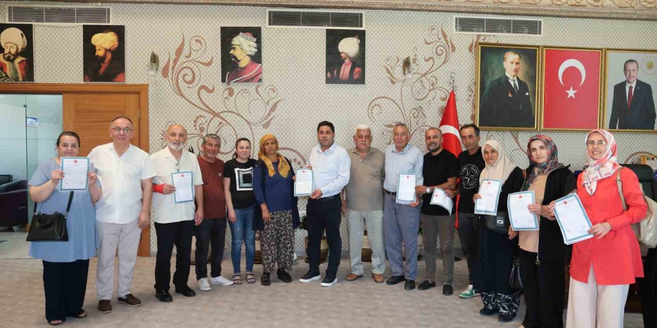 Aksu’da 12 Vatandaş Tapularıyla Buluştu