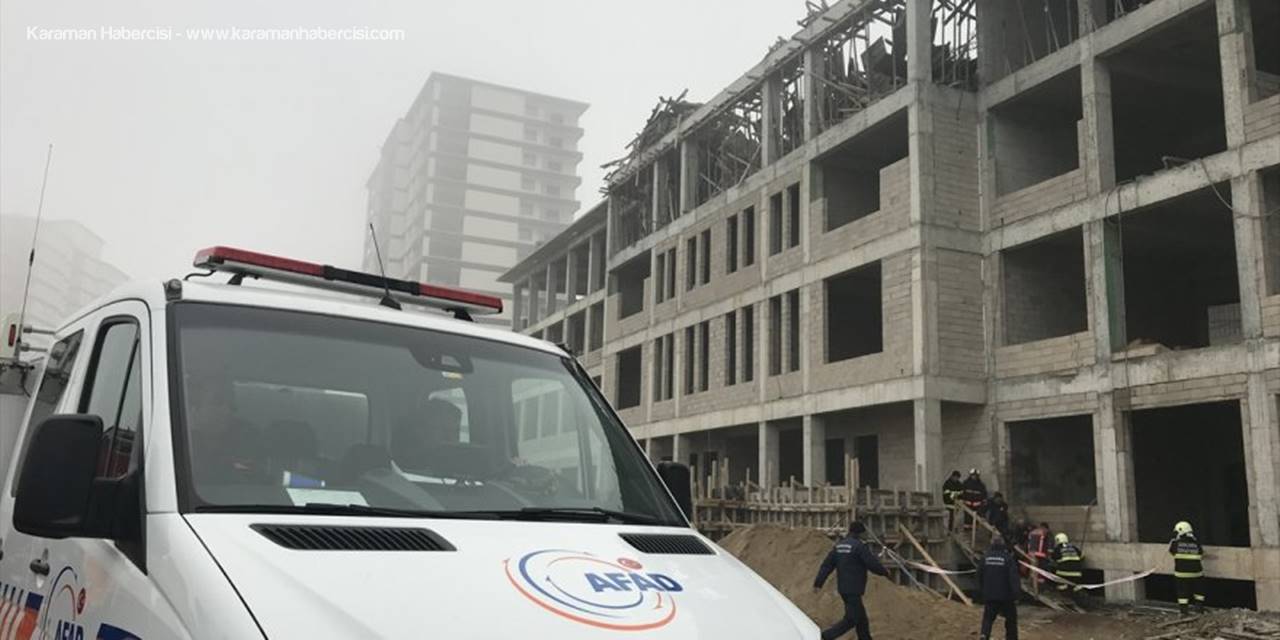 Başkentte Okul İnşaatında İskele Çöktü: 1 Ölü, 1 Yaralı