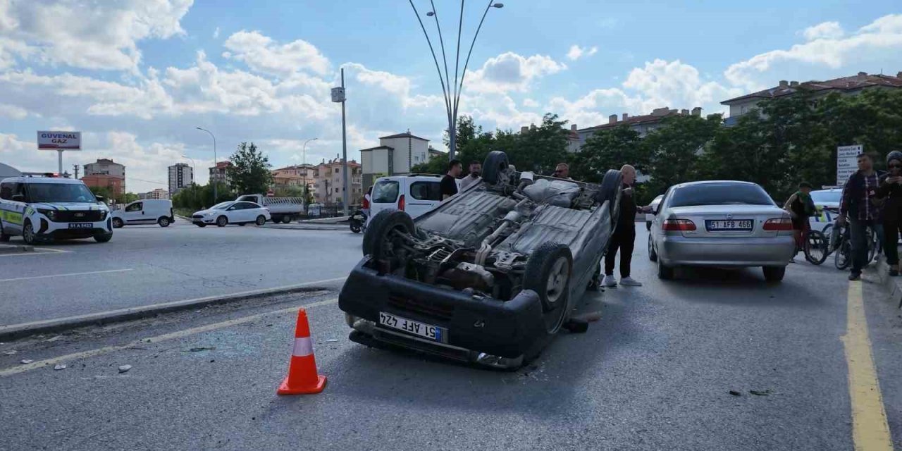 Niğde’de Otomobil Takla Attı: 1 Yaralı